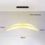 Minimalist Cloth Led Pendant Lights Designer Sailboat Ceiling Hanging Lamps(WH