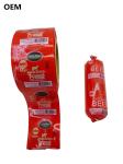 Red sausage packaging plastic casings General custom logo printing plastic
