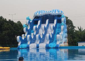 Quality Metal Pool Inflatable Amusement Park , Outside Water Parks Lake Side Installed wholesale
