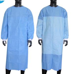 Quality Waterproof Isolation Non Woven Surgical Plastic Gown Washable Level 3 Fluid Protection wholesale
