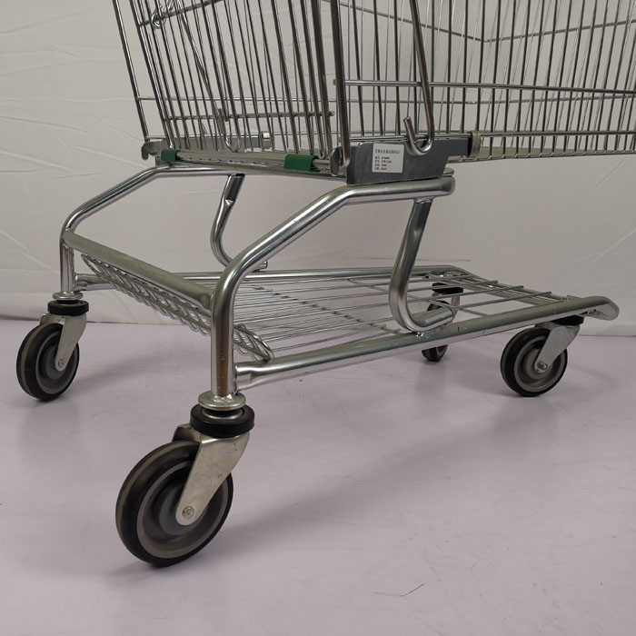 180L Customizable Steel Shopping Cart Supermarket Warehouse Shopping Trolley CE