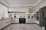 Easy Fabricability Island Wood Furniture Modular Modern Kitchen Cabinet Designs