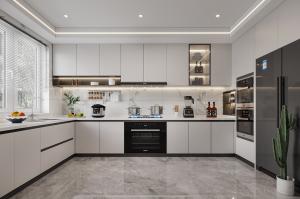 Quality Easy Fabricability Island Wood Furniture Modular Modern Kitchen Cabinet Designs wholesale