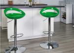 One Piece Molded Simple Living Bar Stools Metal Frame Bar Stool With Footstool
