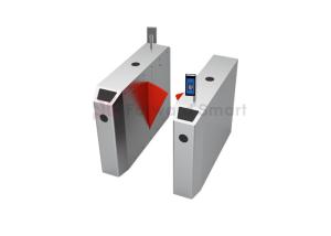 Quality Blue Flap Arm Double Channel Swing Face Recognition Turnstile Gate wholesale