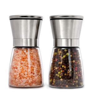 Quality 80ml Ceramic Blades Refillable Glass Pepper Grinder wholesale