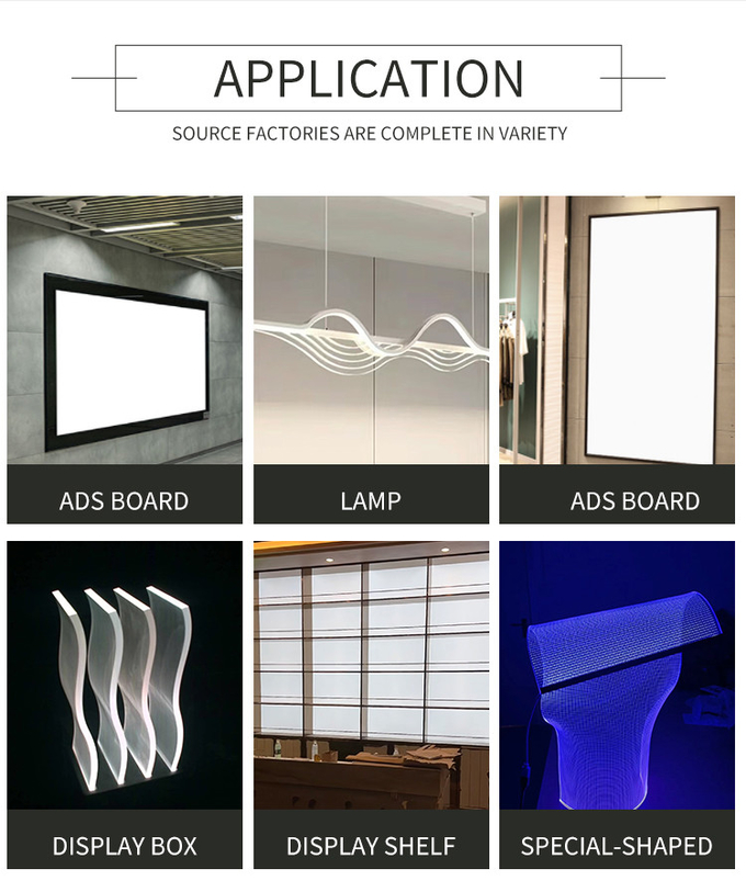 2mm-40mm Thickness Optical Acrylic Sheet with High Transmittance