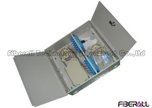 Quality Indoor Fiber Optic Termination Box , Metal Optical Fiber Patch Panel 24 Fibers wholesale