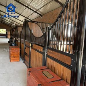 Quality Customized 12 Foot Horse Stall Fronts Steel And Bamboo Material Stable Design wholesale
