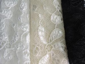 Quality 90% Nylon + 10% Spandex Flower Elastic Lace Fabric For Nightwear CY-LW0795 wholesale