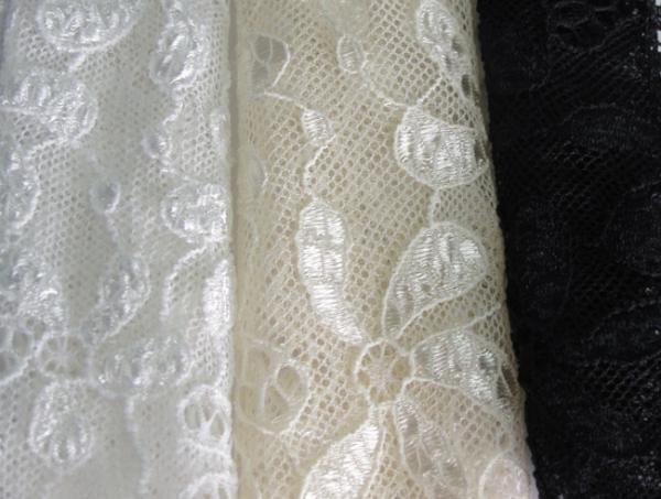 90% Nylon + 10% Spandex Flower Elastic Lace Fabric For Nightwear CY-LW0795