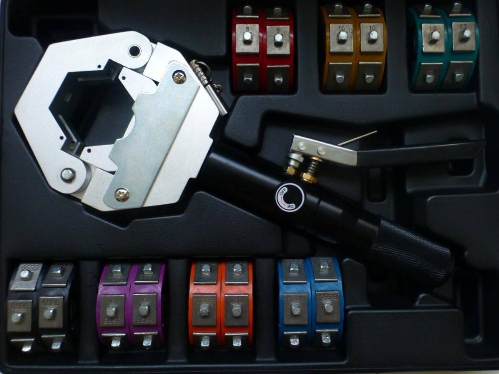 Hydraulic Hose Crimping Machine A/C Hose Crimper Tool Kit