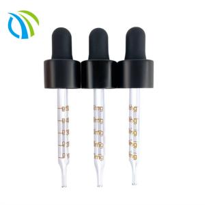 Quality Essential Oil 18/415 Empty Dropper Bottles 3in 7.6cm Aluminum 18mm wholesale