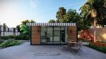 Prefabricated Modular Container Wooden Houses Container Flat Packaging Removable