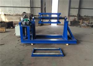 Quality Steel / Aluminum Coil Sheet Metal Decoiler For Expanded Metal Machine Blue Color wholesale