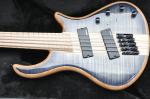 5 string custom bass guitar fanned frets electric bass guitar neck through body