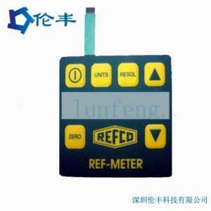 Quality RAL Pantone PET Membrane Switch 3M 467 Adhesive Tactile Dome wholesale