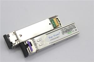 Quality Toptrans BIDI 1.25G-80AD/BD SFP Optical Transceiver 80KM Rohs wholesale