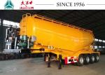 40 Cbm Four Axle Bulk Cement Tanker Trailer Big Capacity Of Carbon Steel