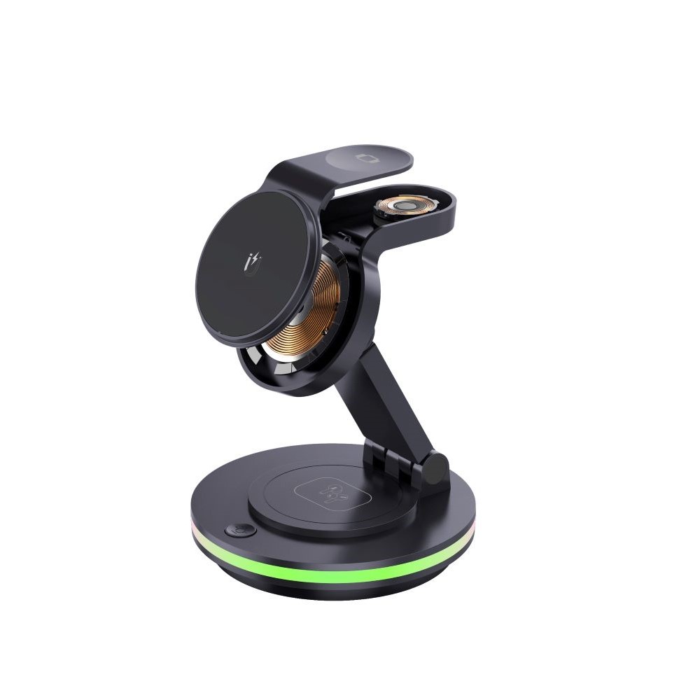 Wireless Charging Station ABS Acrylic 4 In 1 Stand CE FCC RoHS Certified