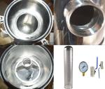 Stainless Steel 304 Industrial-Grade 4-Bag Filter Housing for Restaurant Weight