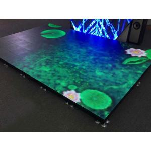 Quality Indoor Outdoor Smd Interactive Stage 3.91mm P4.8 Dance Floor Tile 500X500mm Panel Screen Rental Advertising P3.91 P4 Led wholesale