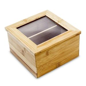 Quality customized bamboo wooden tea chest boxes tea storage container wholesale