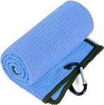 2025 Hot Sale Blue Microfiber Waffle Sport Microfiber Golf Towel With Magnetic