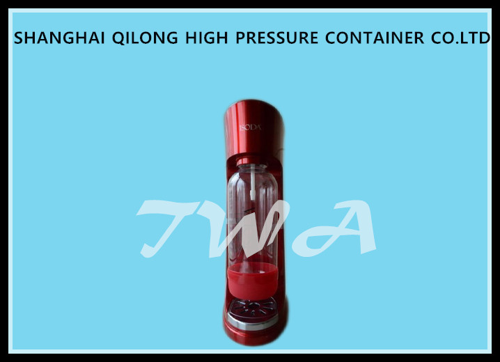 Portable Red Color Home Use Soda Water Maker Easy To Clean Water Filters