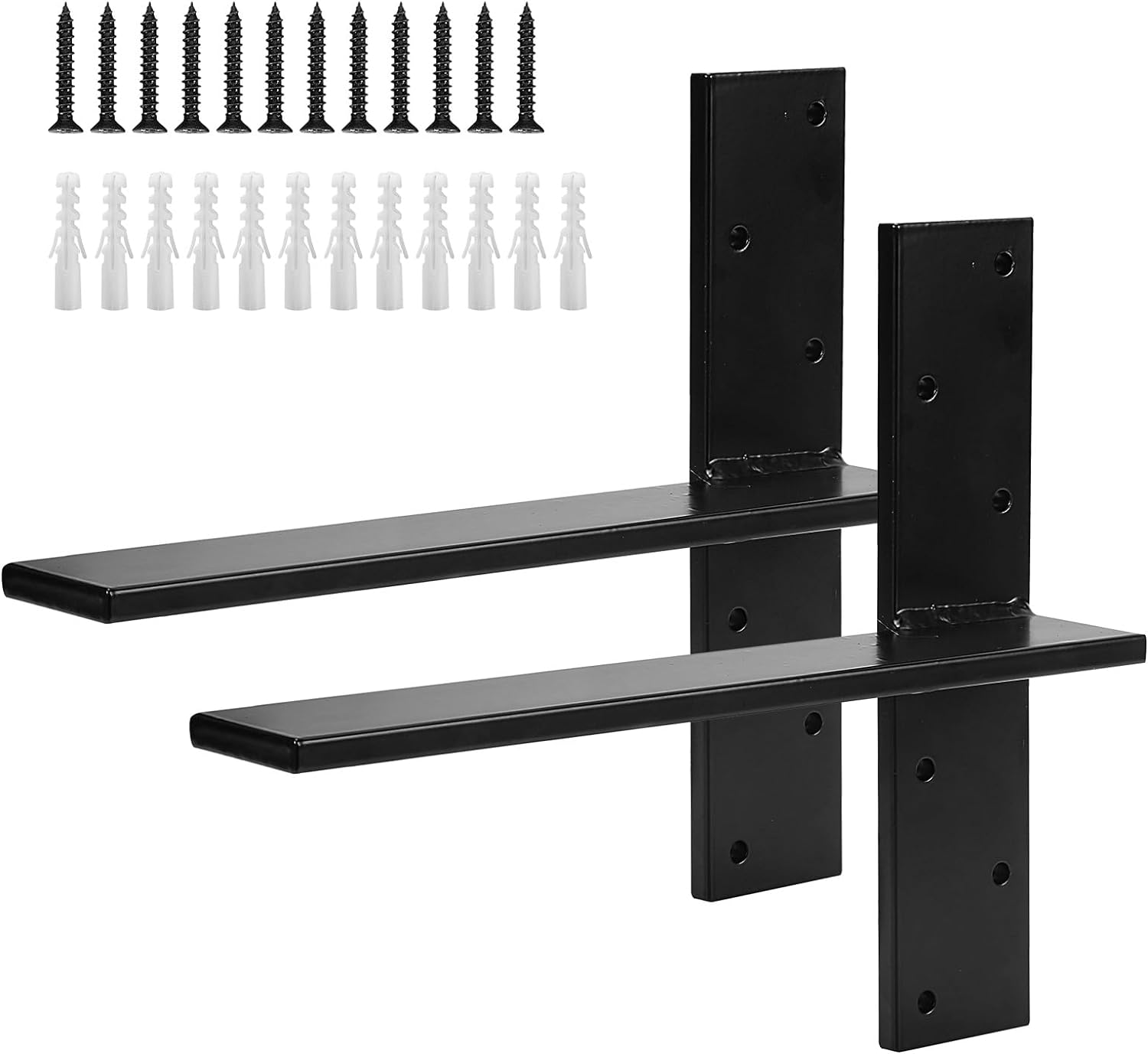 Solid Heavy Duty Steel Floating Shelf Brackets with Stamping Punching Bending Process
