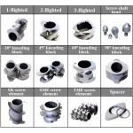 Extruder Accessories Screw And Barrel Screw Elements Custom Materials High