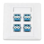 SC Style Fiber Optic Plate 1 / 2 / 3 / 4 Ports Anti UV Water Resistant