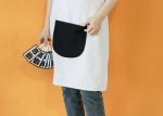 White Canvas Girls 60 X 80cm Kitchen Cooking Apron