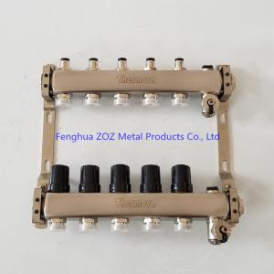 Quality ZZ18056 Stainless Steel Underfloor Heating Manifold with Adjust Valves wholesale
