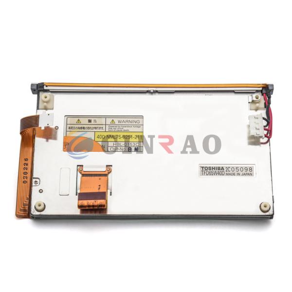 6.5 INCH Toshiba TFD65W40D TFT LCD Screen Display Panel For Car GPS Auto Spare