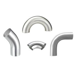 China Durable Sanitary Butt Weld Fittings Sanitary Elbow Union Connection For Food Industry Yogurt on sale