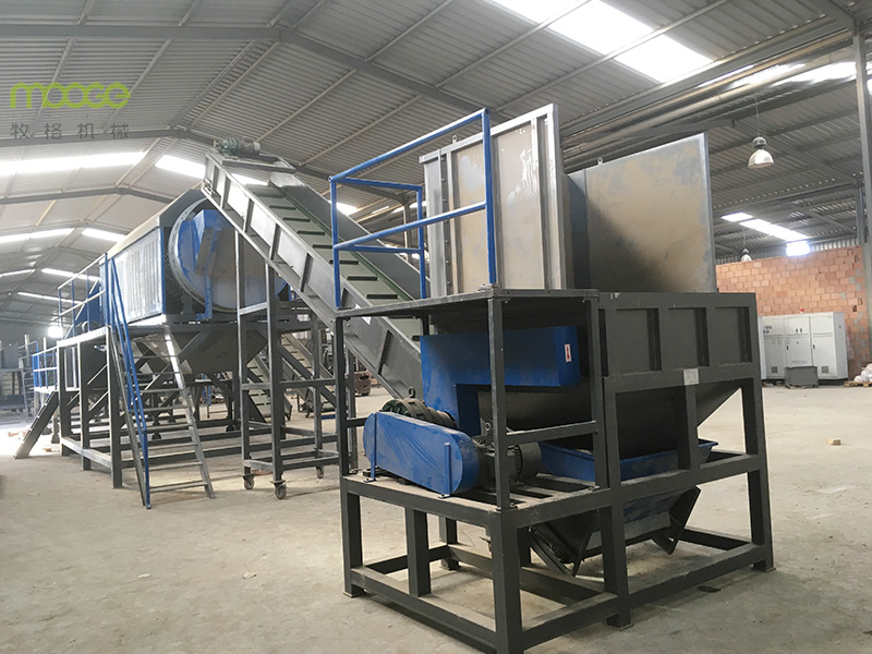 PET Bottles Bales Unpacking Machine