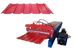 Quality Metal Roofing Galvanized Aluminum Corrugated Steel Sheet metal roll forming machine wholesale
