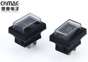 China Push Button Electrical Rocker Switches Waterproof Micro T55 Black 2 Pins on sale