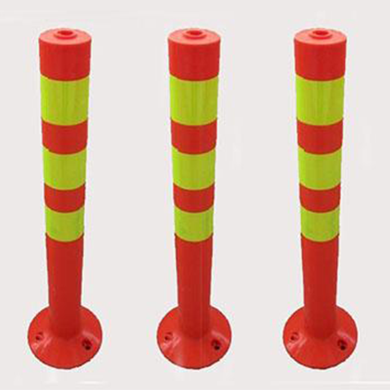 Roadway Safety High Visible Reflective Red PE Traffic Cones For Traffic Control
