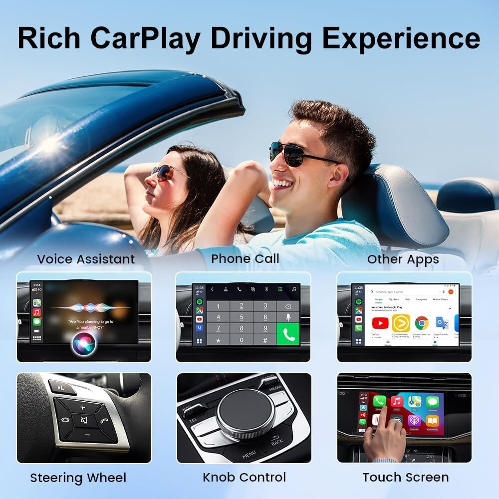 Tbox S Model Wireless Adater CarPlay Smart Car Ai Box 8 Core 8g 128gb YouTube Netflix Wifi GPS LTE Android 13