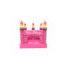 Buy cheap Pink Color Inflatable Disney childrens inflatable bouncy castle from wholesalers