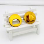 Leather bag metal fittings fashion round shape OEB gold color twist lock for