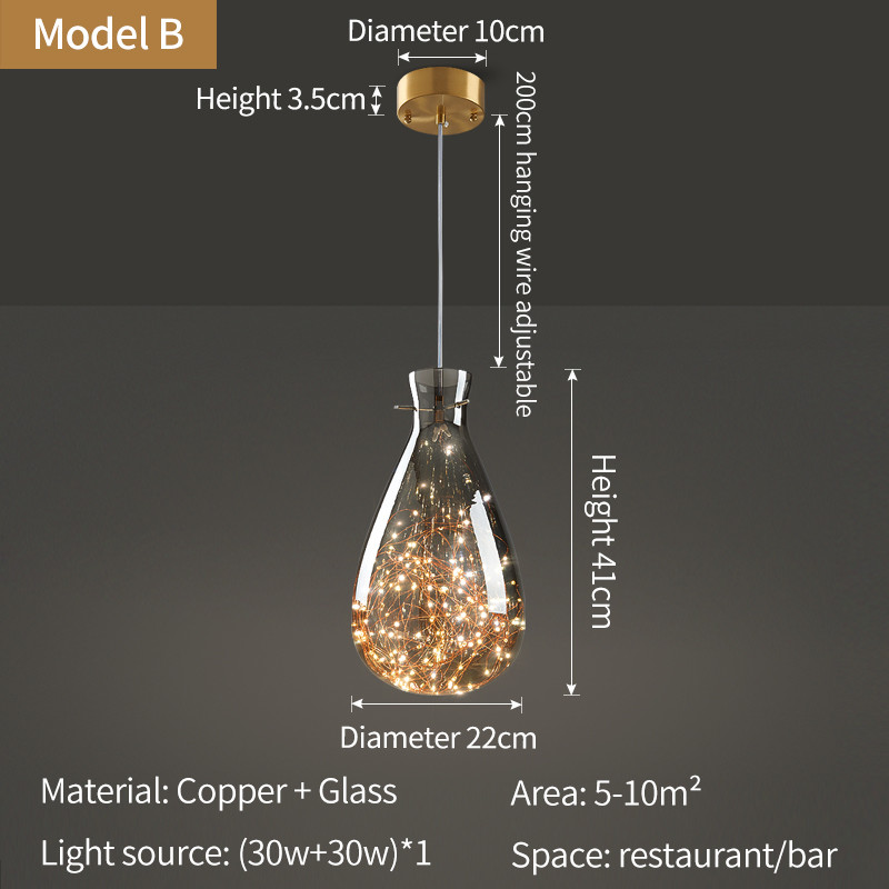 Nordic Full Copper Lamp Luxury Post-modern Crystal Chandelier(WH-AP-554)