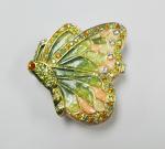 butterfly shape metal jewelry box for ladies gift