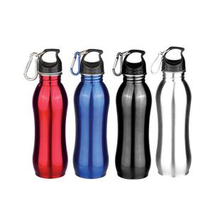 Quality 750ml Single wall SS sports bottle with carabiner bike bottle classical style wholesale