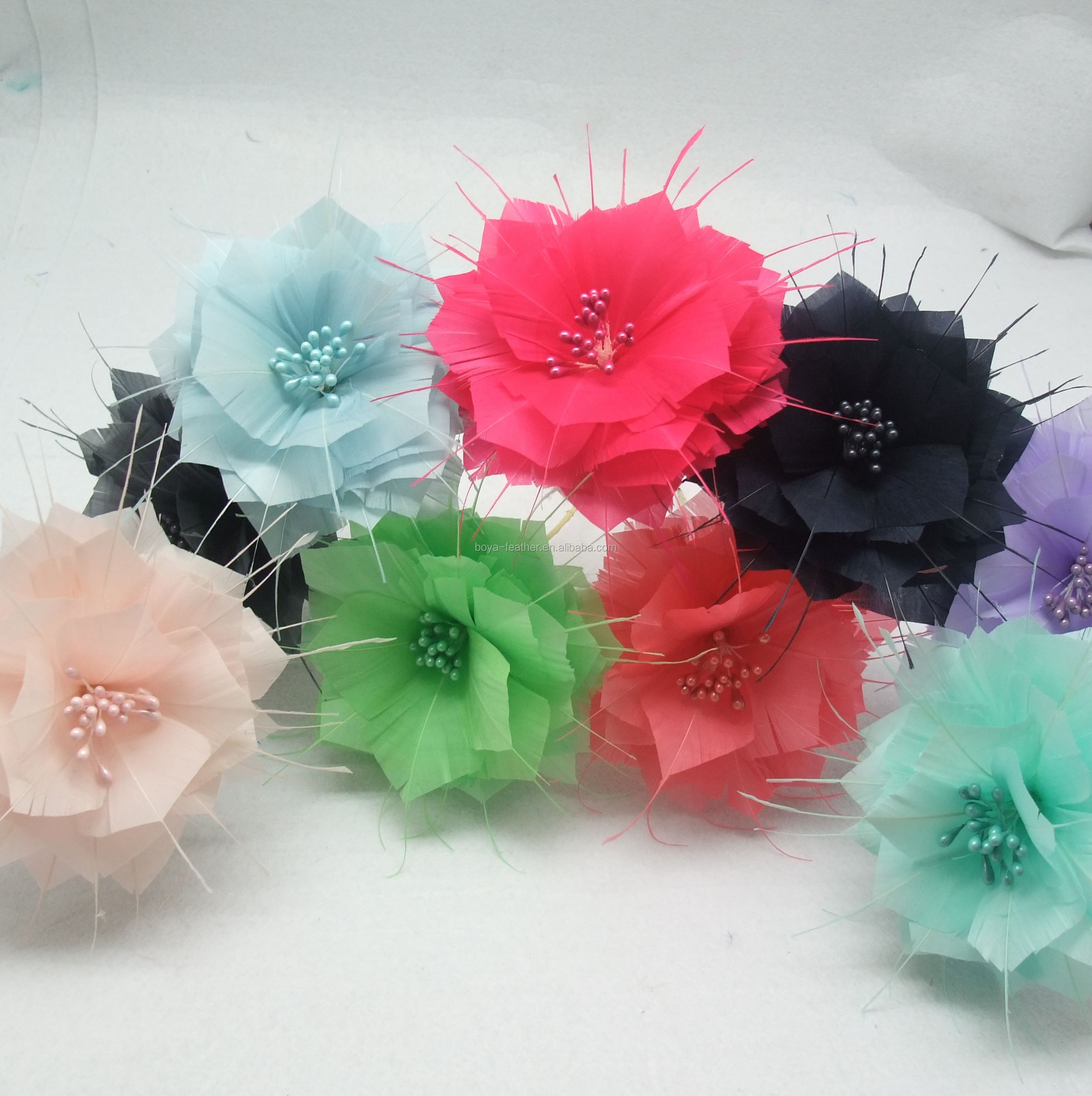Add a Touch of Sophistication with this Goose Feather Flower Mount and Wire Accessory