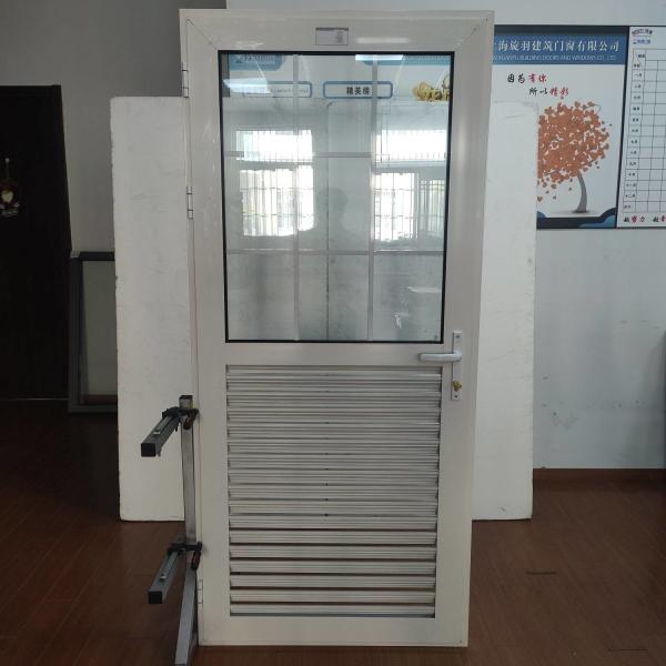 Aluminium Frames Hinged Doors Glass Thickness 6 Mm Thinckness Glass Blade
