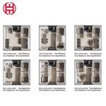 Steel Low-rise Villa Heat-insulated Modular Modern Home For Tiny 4 Bedroom