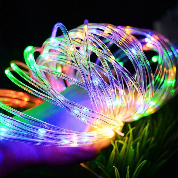 Cheap 100m Twinkling Outdoor Patio String Lights Golden PVC Rubber Cable Type for sale
